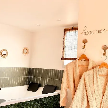 Ferienhaus Le Des Marais De Charme Avec Jacuzzi & Sauna Privatif